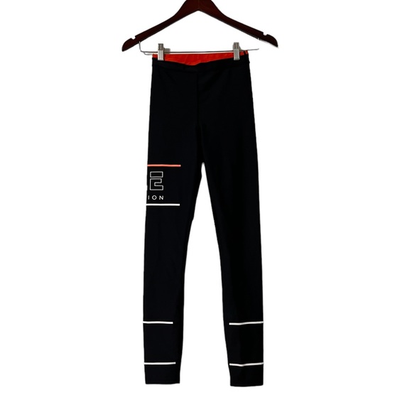 REVOLVE P.E Nation Black Orange Yoga Pants Leggings - Picture 7 of 8